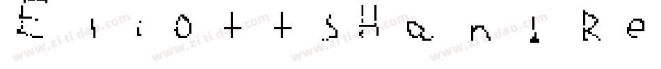 EliottsHand Regular字体转换